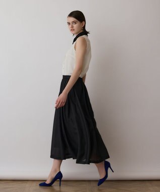 GRACE CONTINENTAL シアーメッシュスカート ブラック