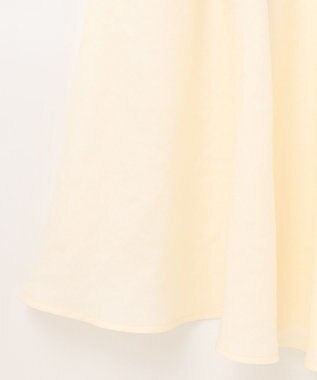 GRACE CONTINENTAL リネンタッチ配色ワンピース ネイビー