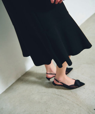 GRACE CONTINENTAL ダブルクロスドレス ブラック