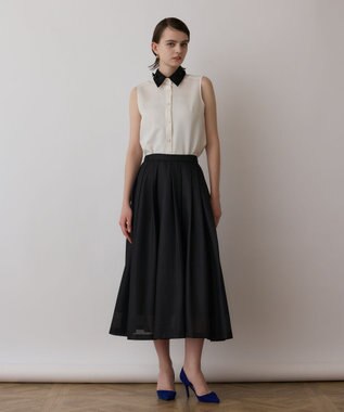 GRACE CONTINENTAL シアーメッシュスカート ブラック