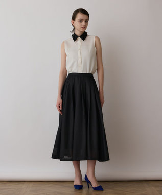 GRACE CONTINENTAL シアーメッシュスカート ブラック