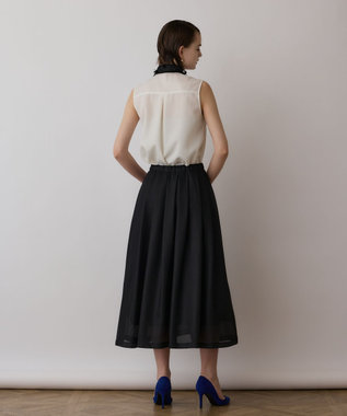 GRACE CONTINENTAL シアーメッシュスカート ブラック