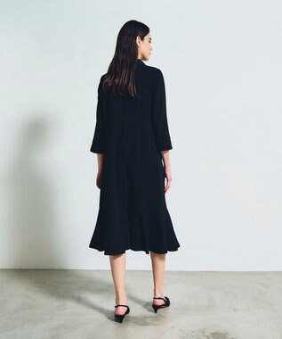 GRACE CONTINENTAL ダブルクロスドレス ブラック