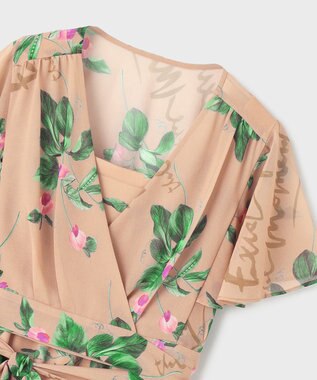 GRACE CONTINENTAL プリントセパレートワンピース ブラウン