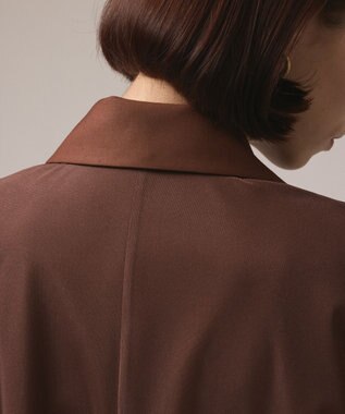 GRACE CONTINENTAL チュールオーバーベスト ブラウン