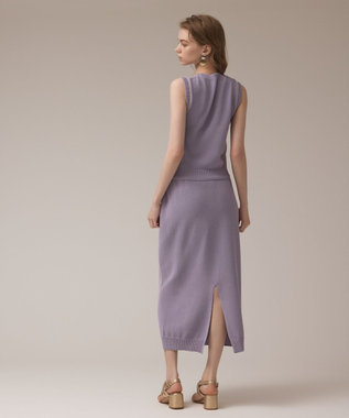 GRACE CONTINENTAL カノコニットトップ ラベンダー