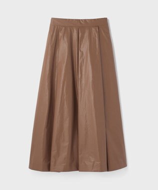 GRACE CONTINENTAL コーティングタックスカート キャメル