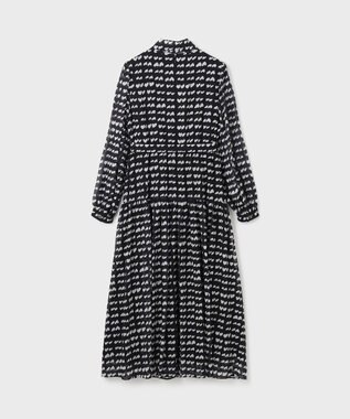 GRACE CONTINENTAL ハートキカプリントワンピース ブラック