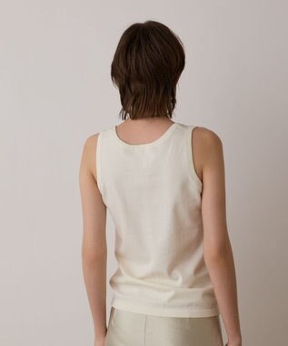 GRACE CONTINENTAL クルーニットトップ ホワイト