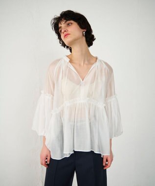 【SALE／10%OFF ギャザーカフタントップ / GRACE | CONTINENTAL GRACE シャツ/ブラウス(長袖/七分)