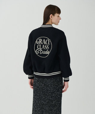 GRACE CONTINENTAL ビジューembアワードジャケット ブラック
