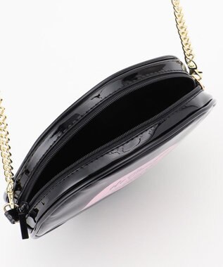 GRACE CONTINENTAL レコードエナメルバッグ ブラック