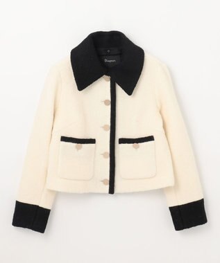 GRACE CONTINENTAL ウールパイルジャケット キナリ