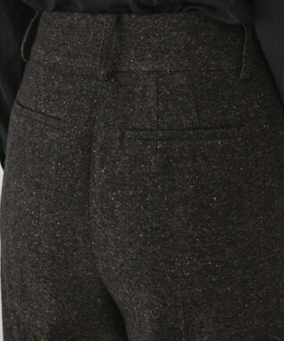 GRACE CONTINENTAL ウールタックワイドパンツ ブラウン