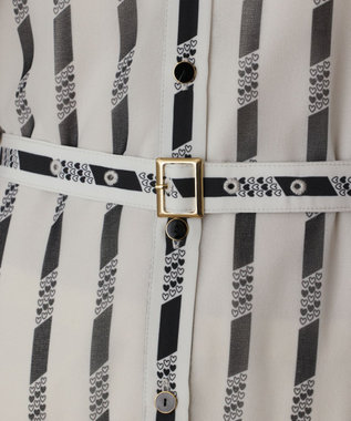 GRACE CONTINENTAL ハートストライプワンピース キナリ