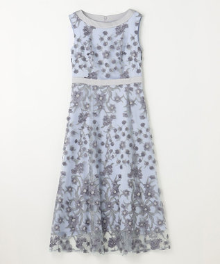 GRACE CONTINENTAL スモール3Dフラワードレス グレー