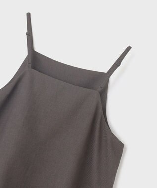 GRACE CONTINENTAL キャミ付レイヤードパンツ チャコール