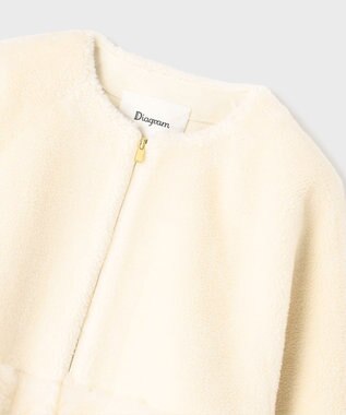 GRACE CONTINENTAL ウールボアジャケット キナリ