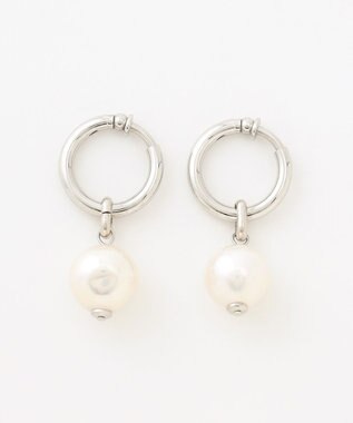 GRACE CONTINENTAL パールリングイヤークリップ シルバー