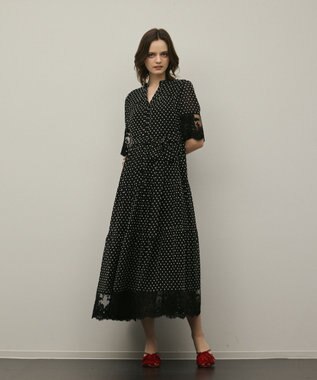 GRACE CONTINENTAL カフタンシフォンワンピース