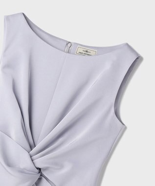 GRACE CONTINENTAL サテンクロスドレープワンピース ラベンダー