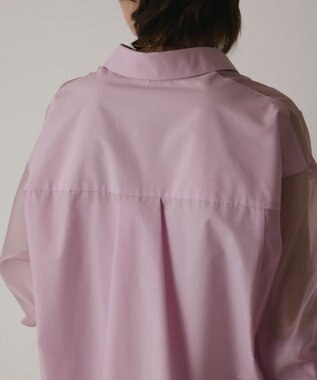 GRACE CONTINENTAL シアーコンビオーバーシャツ ピンク