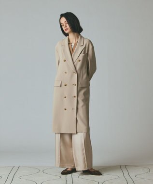 GRACE CONTINENTAL オーバーサイズテーラーコート ベージュ