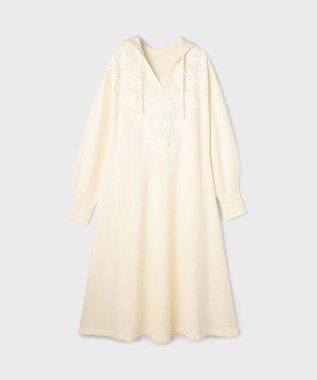 GRACE CONTINENTAL ケミカルレースニットワンピース キナリ