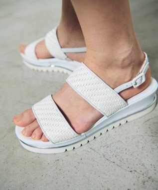 GRACE CONTINENTAL LUCA GROSSI メッシュサンダル ホワイト