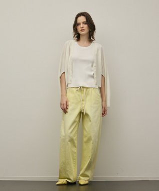 GRACE CONTINENTAL スリーブスリットニットカーディガン ホワイト