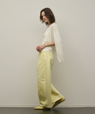 GRACE CONTINENTAL スリーブスリットニットカーディガン ホワイト