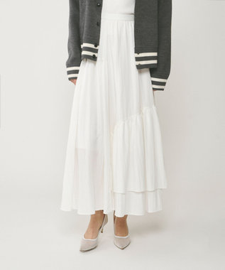 GRACE CONTINENTAL イレギュラーギャザースカート キナリ