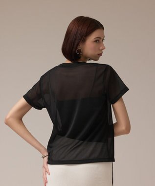 GRACE CONTINENTAL シアーカットトップ ブラック