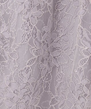 GRACE CONTINENTAL レーススパンコールワンピース グレー