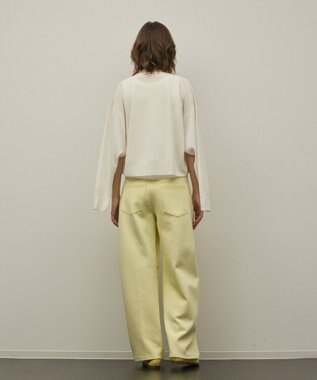 GRACE CONTINENTAL スリーブスリットニットカーディガン ホワイト