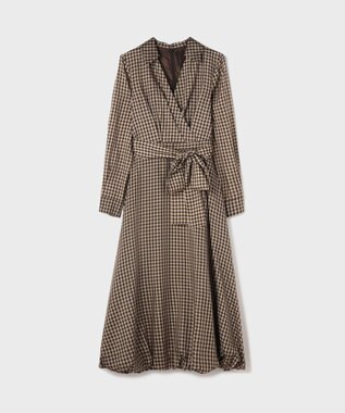 GRACE CONTINENTAL カシュクールバルーンワンピース ブラウン