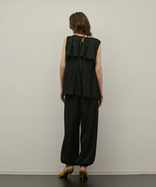 GRACE CONTINENTAL レイヤードレーストップ ブラック