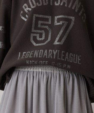 GRACE CONTINENTAL ラメチュールスカート シルバー