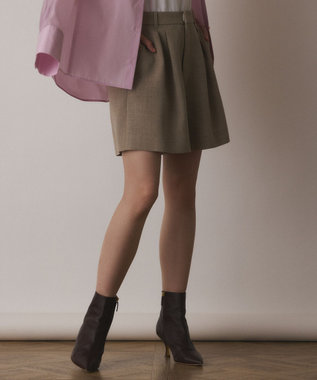 GRACE CONTINENTAL リネンライクショートパンツ ベージュ