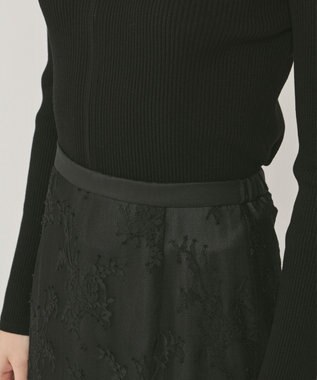 GRACE CONTINENTAL レースレイヤードスカート ブラック