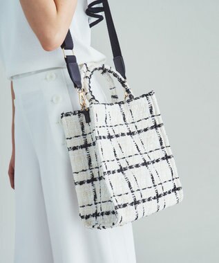 GRACE CONTINENTAL ツイードショルダーバッグ