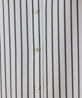 GRACE CONTINENTAL ストライプシャツワンピース ホワイト