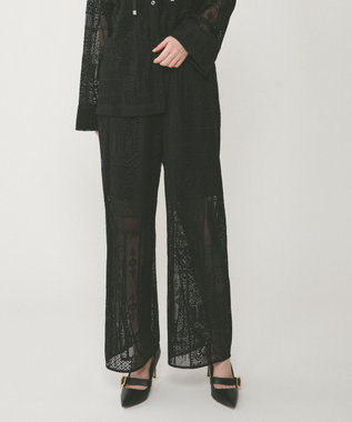 GRACE CONTINENTAL キカレースイージーパンツ ブラック