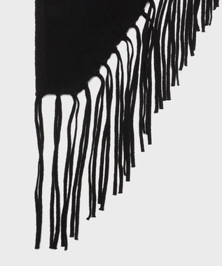 GRACE CONTINENTAL フリンジストール ブラック