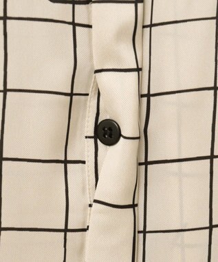 GRACE CONTINENTAL ラインフラワーシャツドレス キナリ