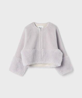 GRACE CONTINENTAL ウールボアジャケット サックス