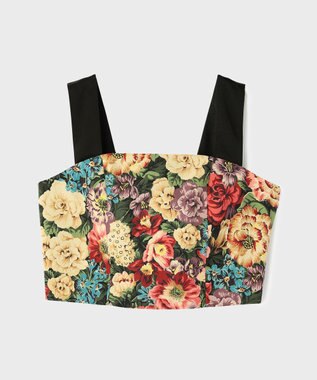 GRACE CONTINENTAL アンティークフラワーベアトップ レッド