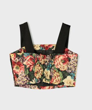 GRACE CONTINENTAL アンティークフラワーベアトップ レッド