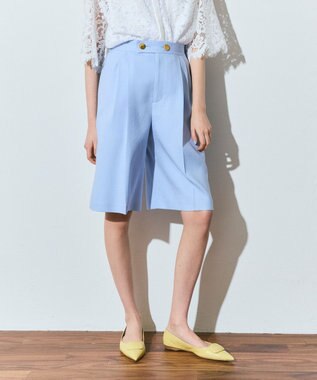 GRACE CONTINENTAL リネンタッチハーフパンツ