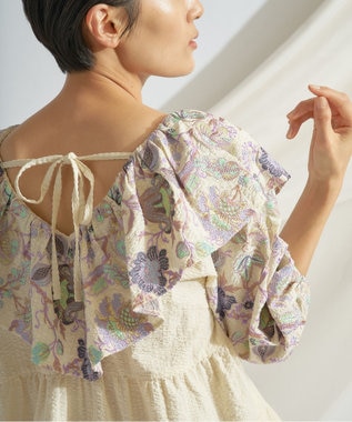 フリル刺繍トップ / GRACE CONTINENTAL | GRACE CONTINENTAL